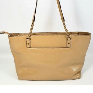 Michael Kors Monogram Leather Tote Bag